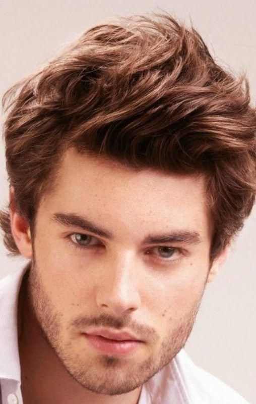 I adore this guy's hairstyle! #thickhairmenshairstyles | Brown hair men, Men hair color, Hot