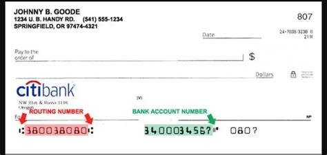 Citibank Transaction Routing Number - Why it is needed?