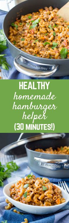 Homemade Hamburger Helper - Whole Wheat (VIDEO) | Recipe | Homemade hamburgers, Healthy recipes