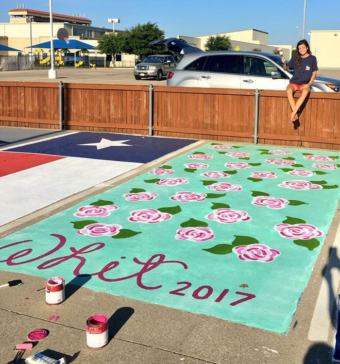 Image result for painted parking spaces seniors | Senior parking spot ideas, Senior parking
