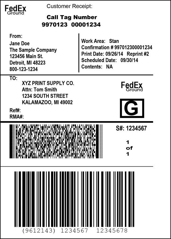 Fedex Document/Envelope Prepaid Shipping Label, Economy 3- 5 Days Nicaragua | Label templates