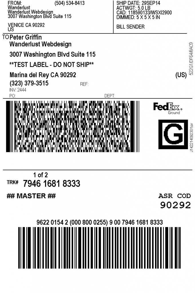 Print FedEx Shipping Labels - WooCommerce Plugin