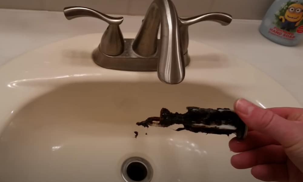 How To Clean Black Sludge In Bathroom Sink Drains - Image of Bathroom and Closet