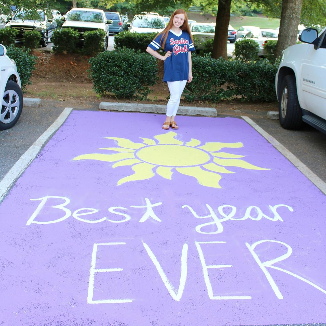 How to Paint a Parking Spot - Gracie In Prep