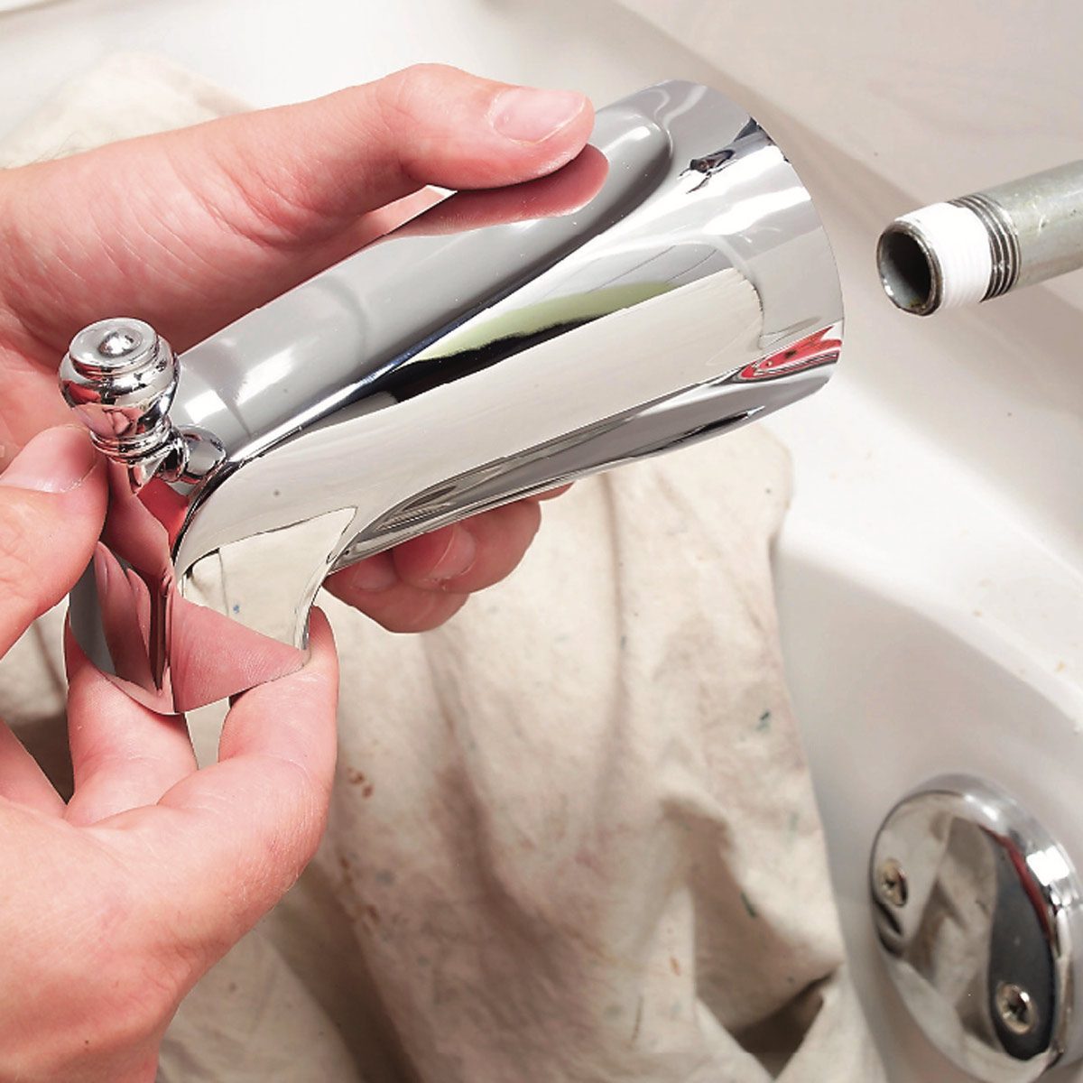 How to Replace a Bathtub Spout | Family Handyman