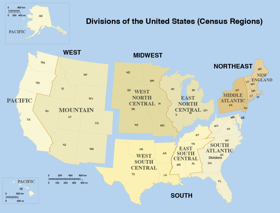 List of US States by Area - Nations Online Project