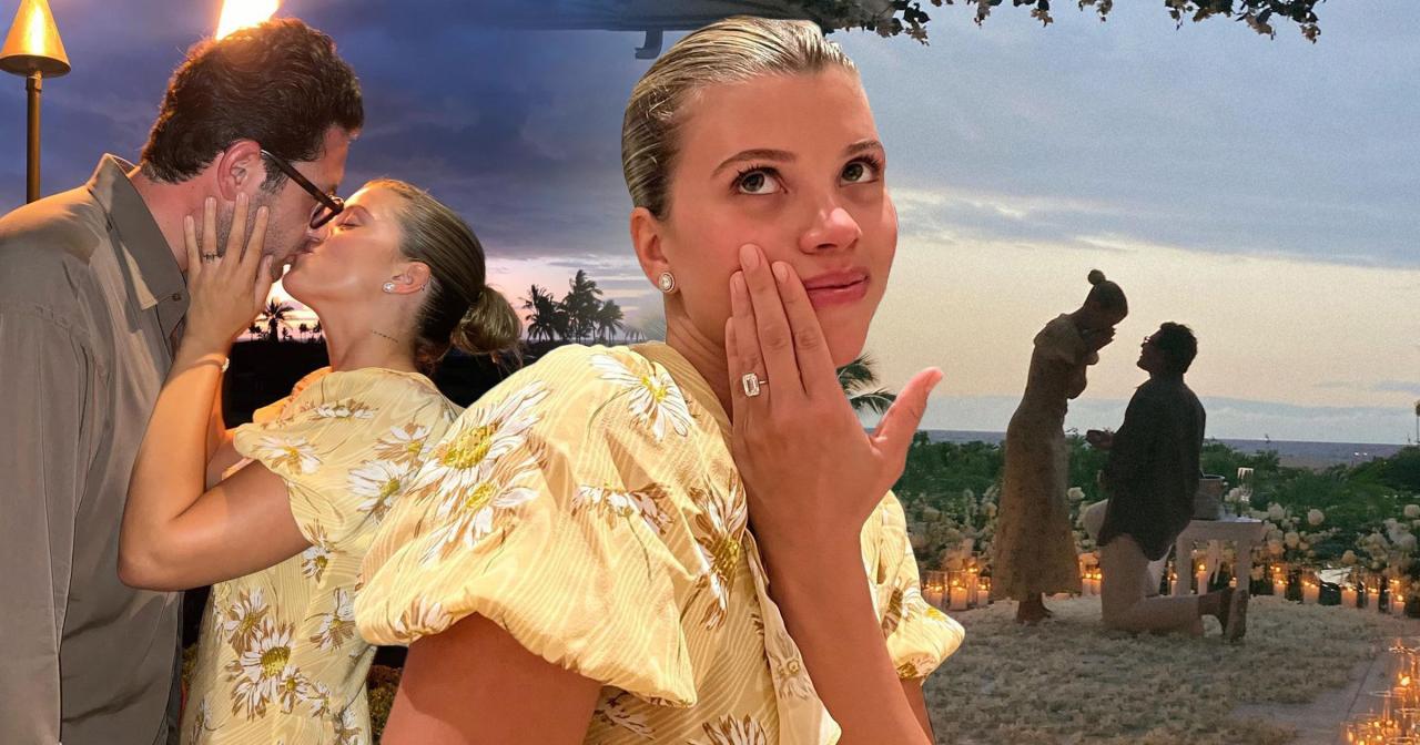 Sofia Richie engaged to Elliot Grainge after year of dating as she shows off massive ring and