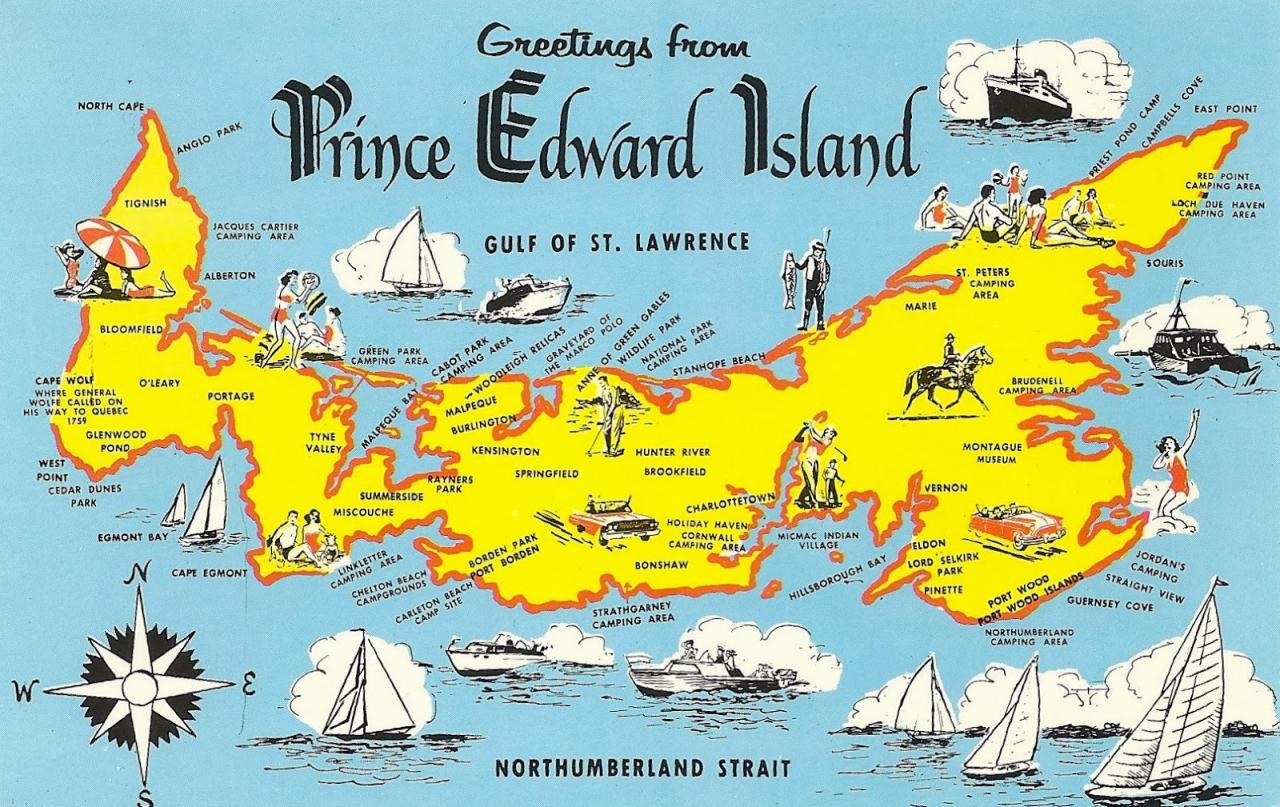 My Favorite Views: Canada - Prince Edward Island, Map
