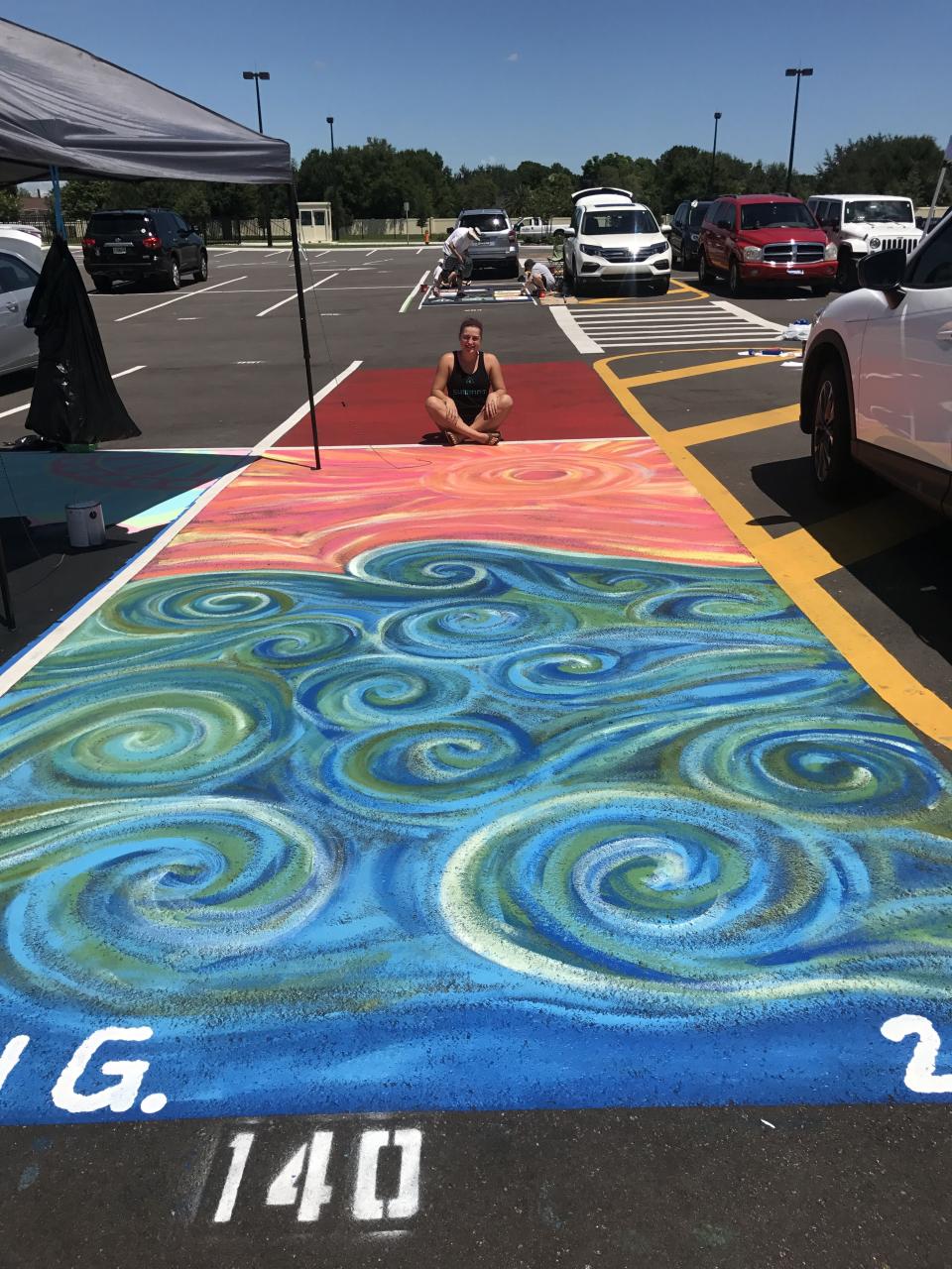 Senior Parking Spot Painting | Parking spot painting, Parking lot painting, Parking spot