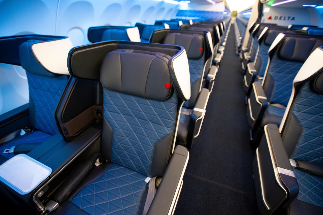 Delta A321neo Domestic First Class cabin | Delta News Hub