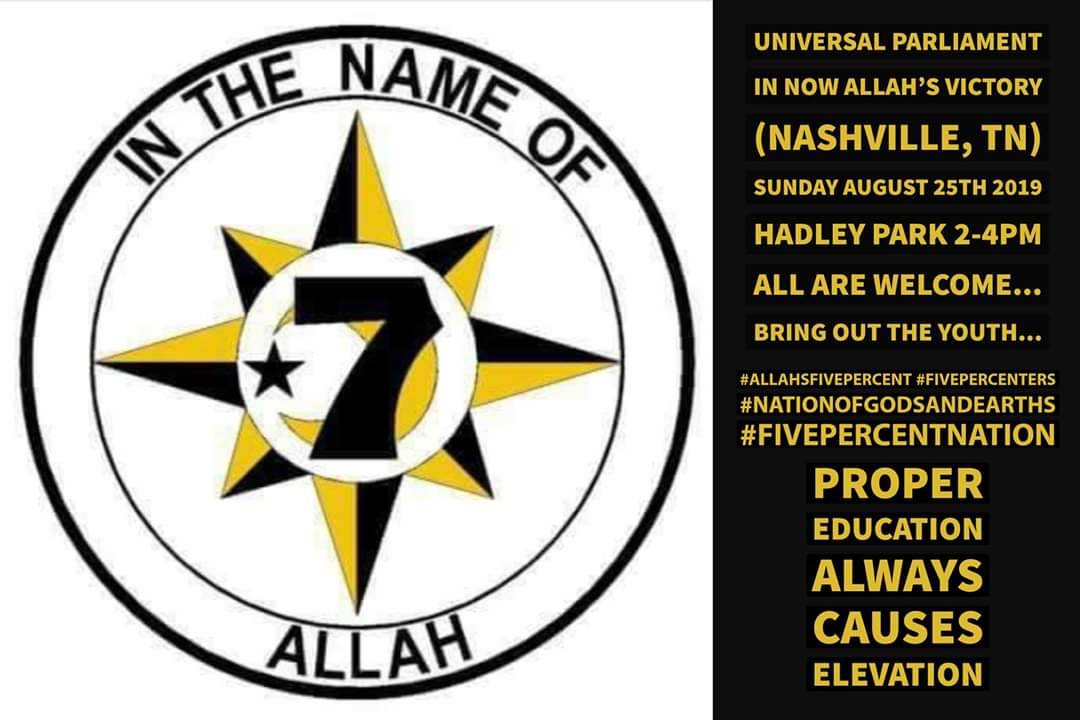 Allah's Five Percent Nation Of Gods and Earths