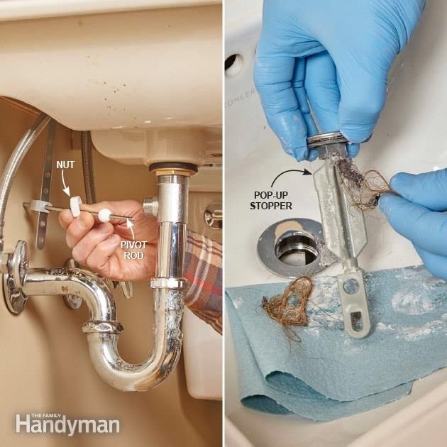 How To Remove Drain Stopper From Pedestal Sink - HOWOTRE