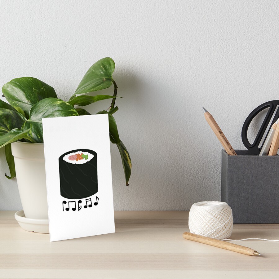 "Music For A Sushi Restaurant " Art Board Print for Sale by ods88 | Redbubble