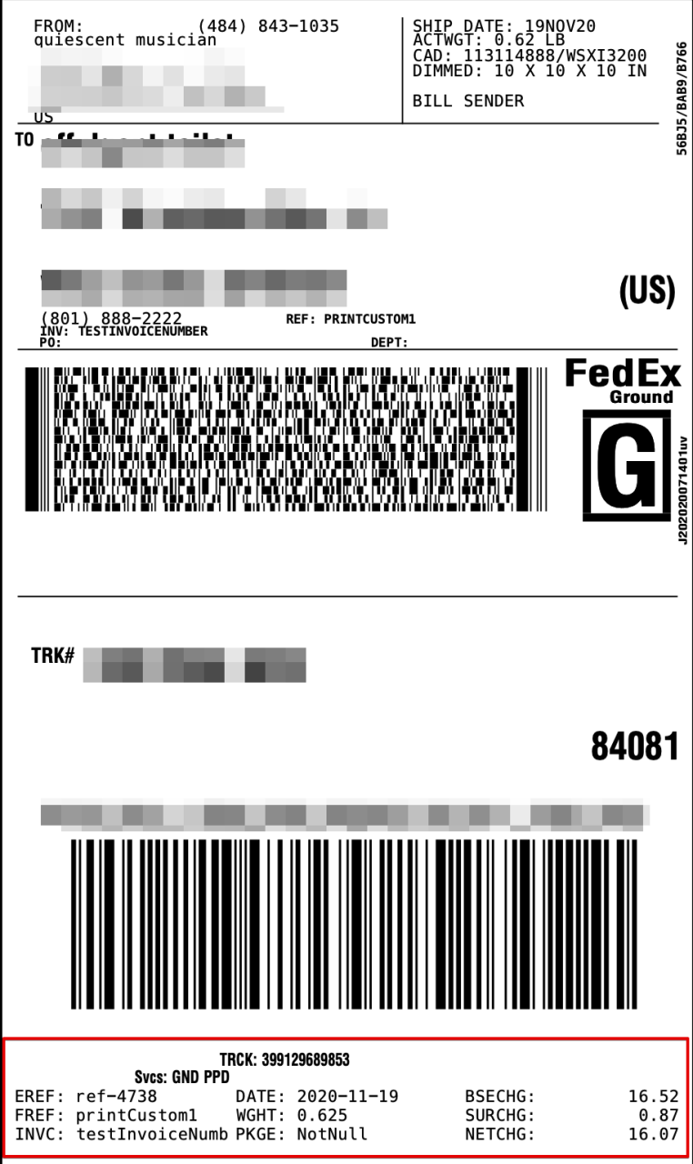 Creating a FedEx Label With a Doc Tab – EasyPost Support