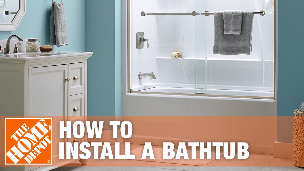 Bathtub Replacement | How to Install a Bathtub | The Home Depot - YouTube