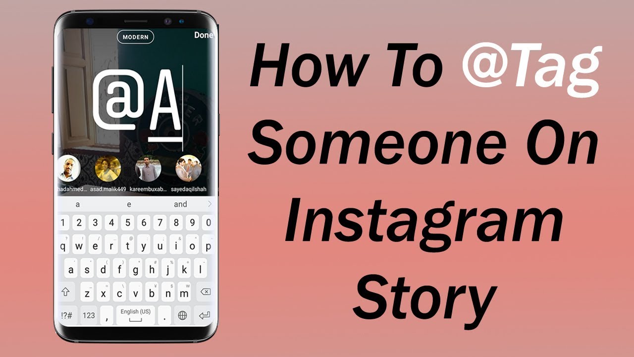 How To Tag Someone On Instagram Story - YouTube