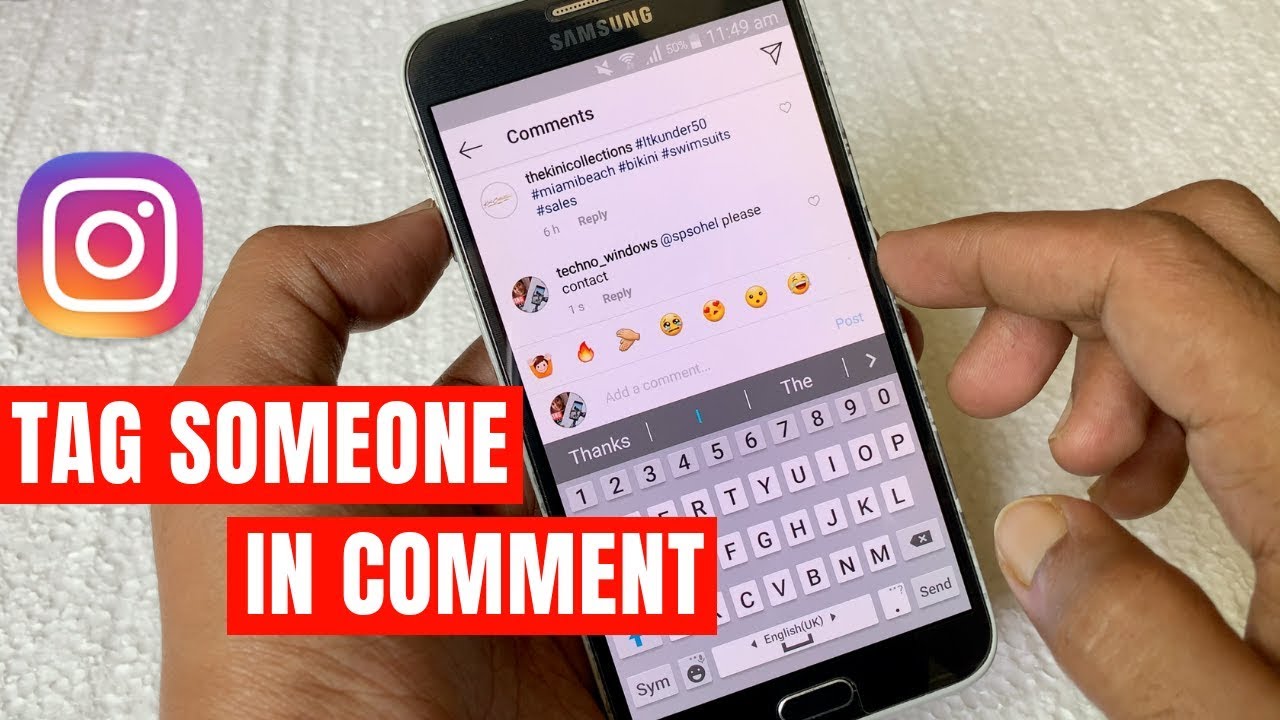How to Tag Someone in Comment on Instagram - YouTube