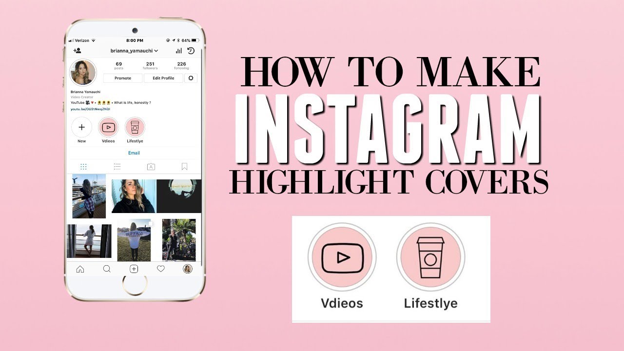How To Make Highlight Covers For Free | INSTAGRAM STORY HIGHLIGHTS - YouTube