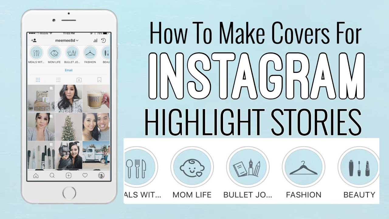How To Make Highlight Covers | INSTAGRAM STORY HIGHLIGHTS - YouTube