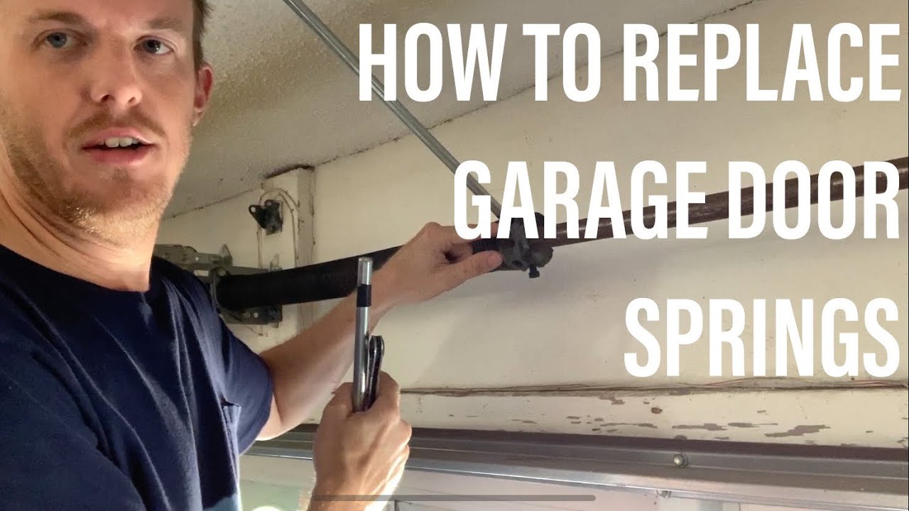 HOW TO REPLACE GARAGE DOOR SPRINGS - YouTube