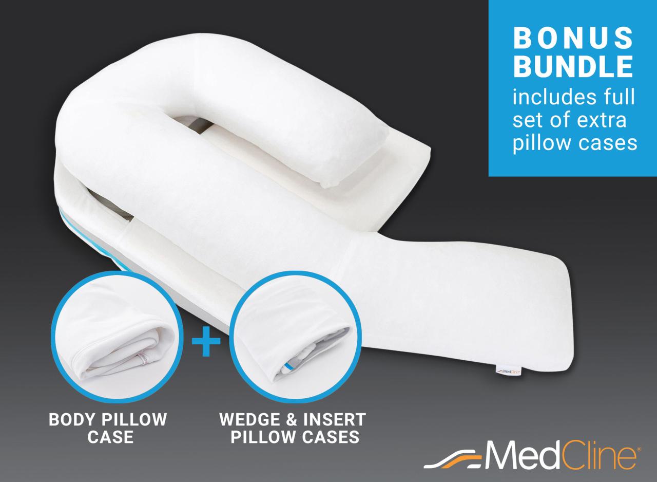 MedCline Shoulder Relief System + Extra Cases Bundle, One Size
