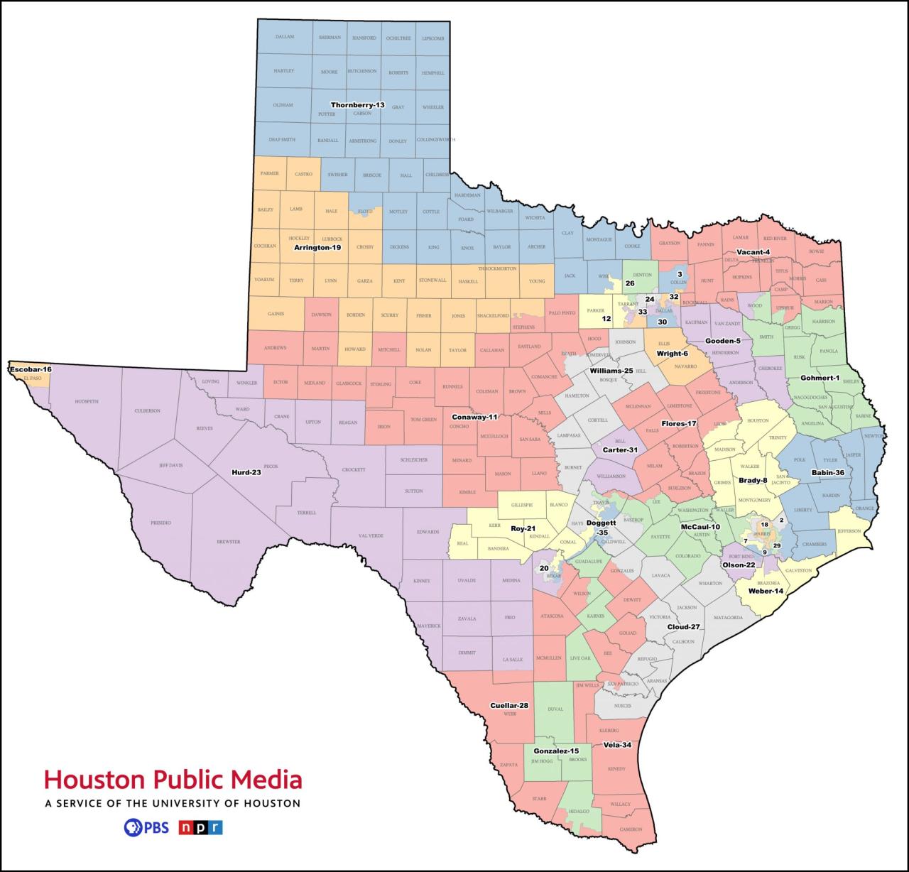 Texas Will Redraw Its Congressional Maps In 2021. Here’s How. | Texas Standard