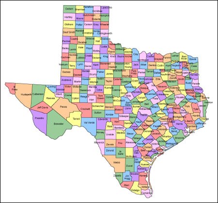 Texas Map for Websites - Clickable HTML Image Map