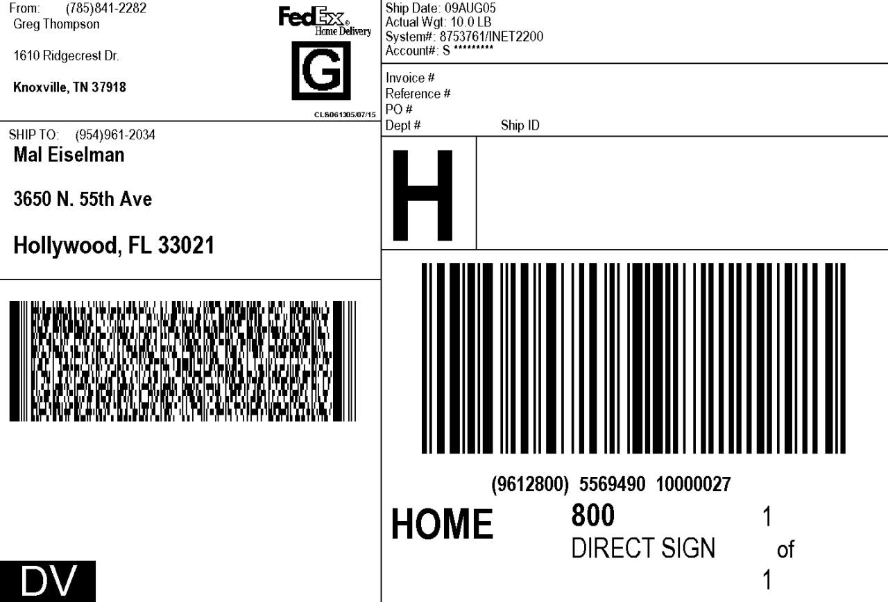 Fedex Ground Prepaid Label / 32 Fedex Return Shipping Label Prepaid - Labels For Your Ideas
